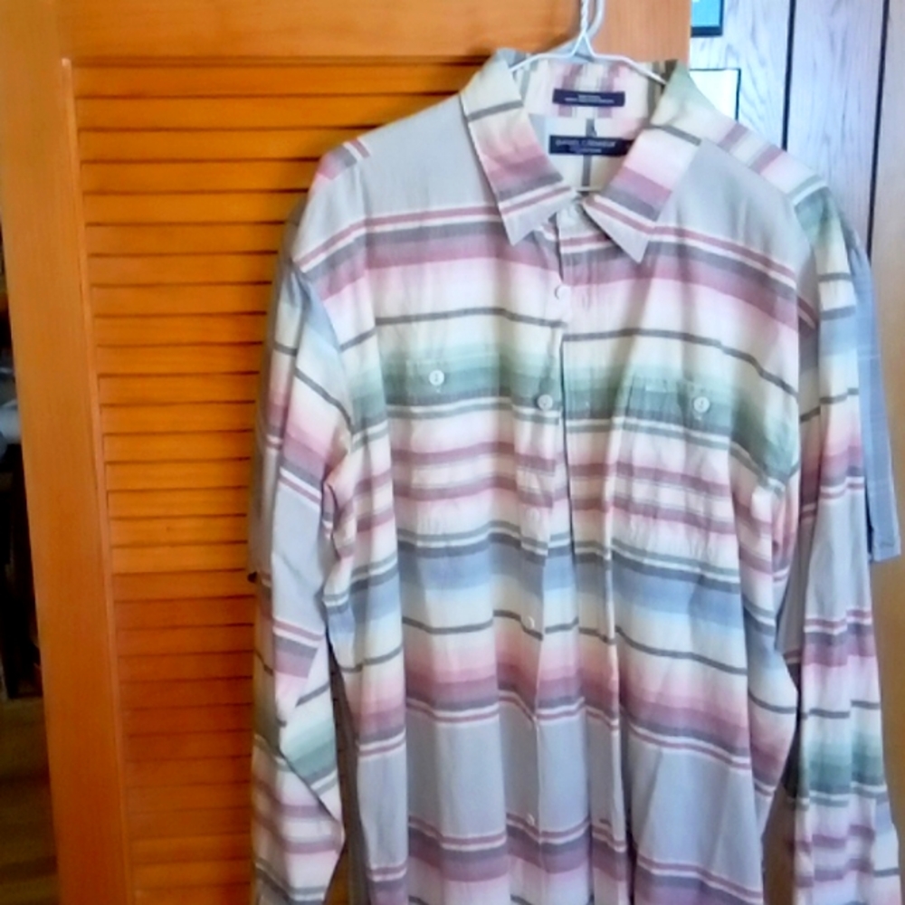 Striped western thick shirt